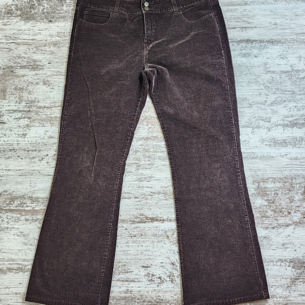 Women's Dark Brown Corduroy Pants